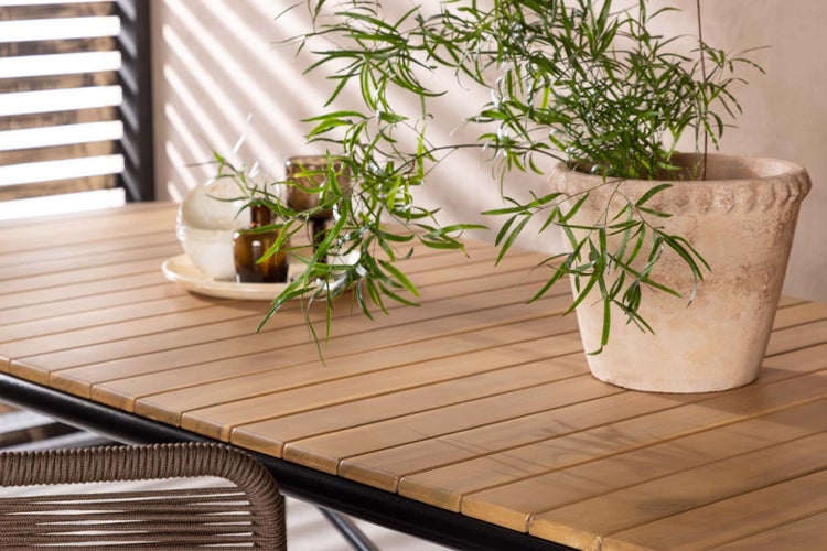 Holmbeck Gartentisch 90x200cm natur. 90 X 200 X 75 cm
