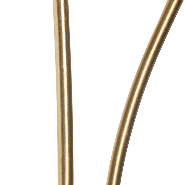 Moderne Wandleuchte Gold 2-Licht mit Rauchglas - Athen