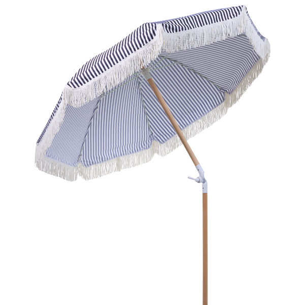 Sonnenschirm 150 cm MONDELLO Schwarz / Weiß