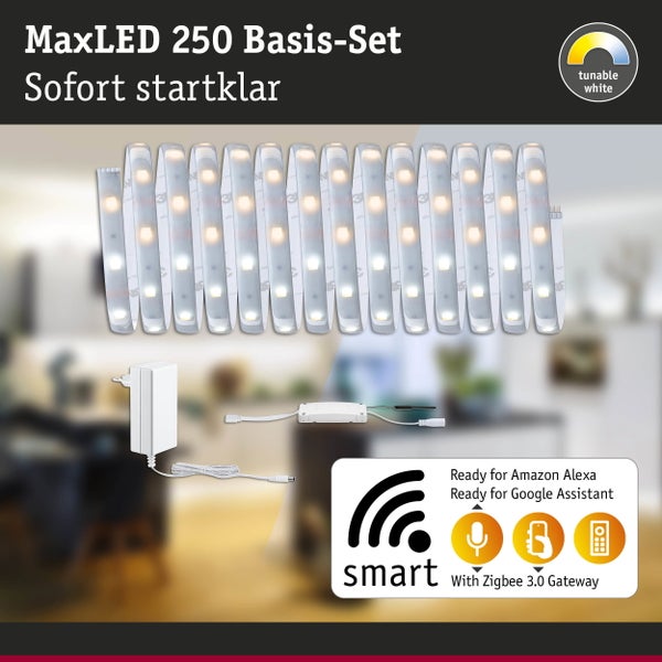 Paulmann MaxLED 250 Comfort Set Night LED Band 1 Meter mit Sensor und Netzteil in der Produktverpackung