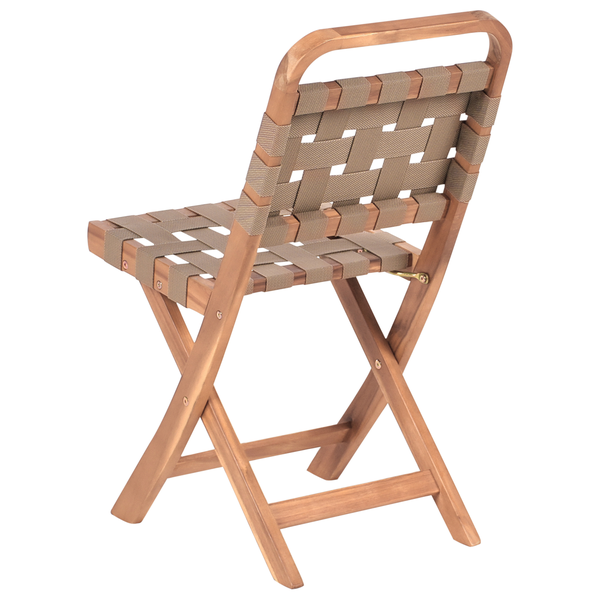 Bistro Set klappbar CALCIANO zertifiziertes Akazienholz Braun