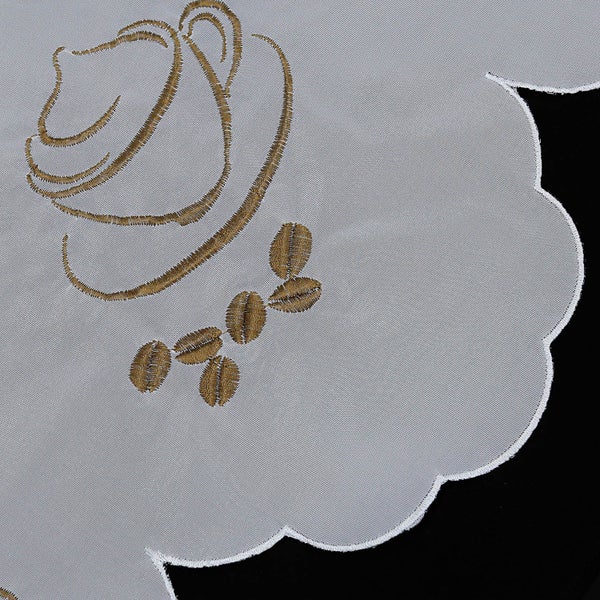Dekorative Tischdecke mit Kaffeemotiv