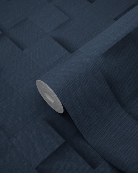 Origin Wallcoverings Tapete 3D-Würfel Dunkelblau - 50 x 900 cm - 347902