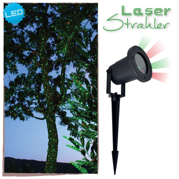 LED Laserstrahler zur Dekoration von Bäumen und Gärten