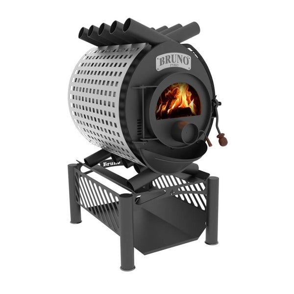 Bruno Pyro Ofen mit Holzfach