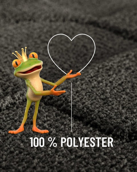 Badteppich mit weichem Flor und rutschhemmender TPE-Rückseite, waschbar bei 30 Grad, geeignet für Allergiker.