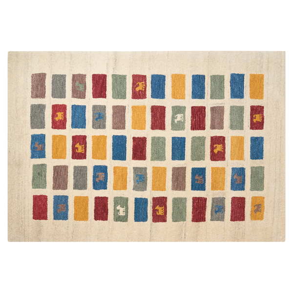 Teppich MURATLI Bunt 140 x 200 cm Wolle Gabbeh