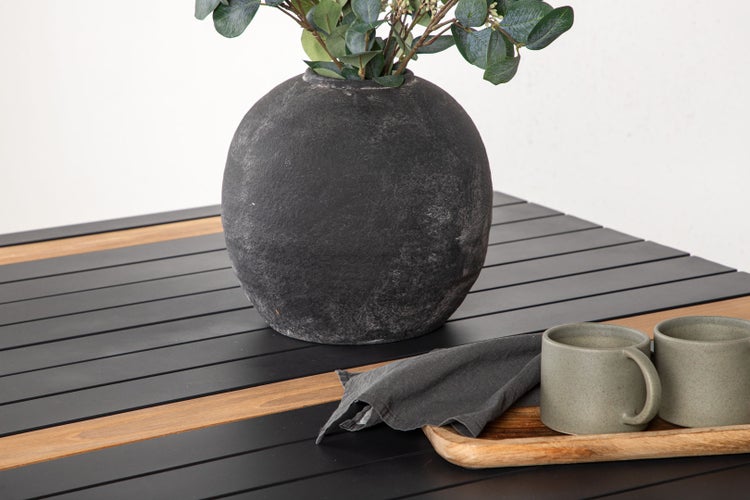 Togo Esstisch schwarz. 90 X 150 X 75 cm