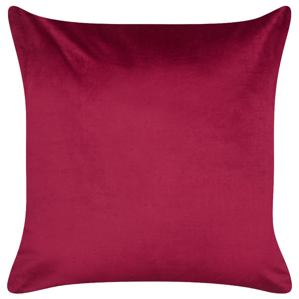 Dekokissen 2er Set GOLDSPRUCE Samtstoff 45 x 45 cm Rot Weihnachtsmotiv