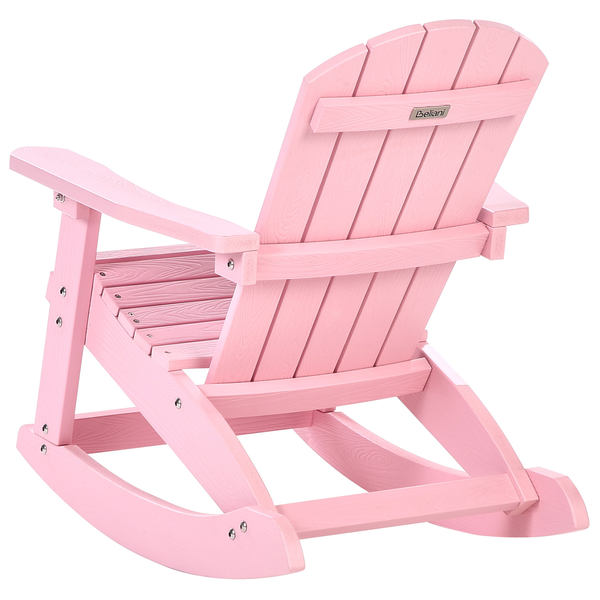 Garten Schaukelstuhl für Kinder ADIRONDACK Pastellrosa