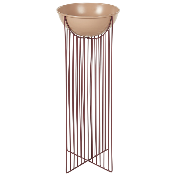 Blumentopf mit Beinen 2er Set FICARIA Metall 22 cm Rosa