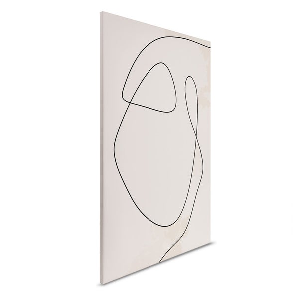 Illustration auf Leinwand mit abstrakten Linien