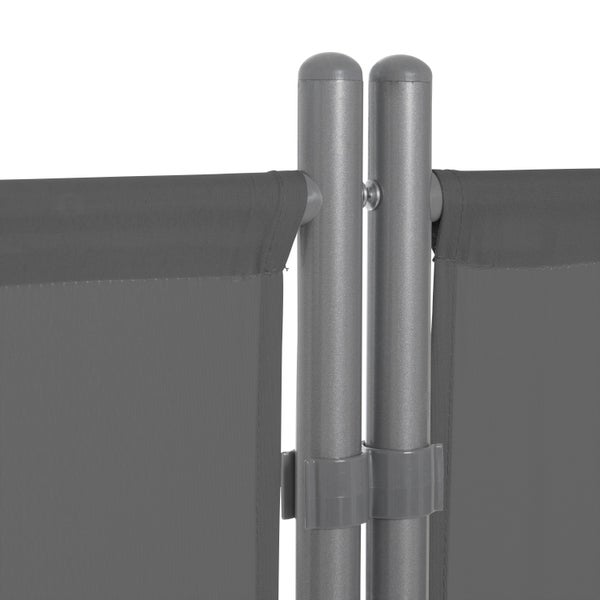 Stellwand 3-teilig, 260 x 156 cm, anthrazit