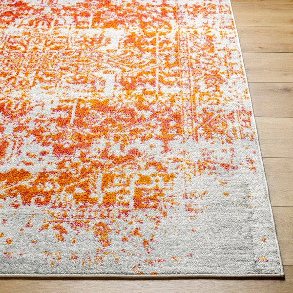 Vintage Orientalischer Teppich Orange/Weiß 200x275 cm JULIETTE