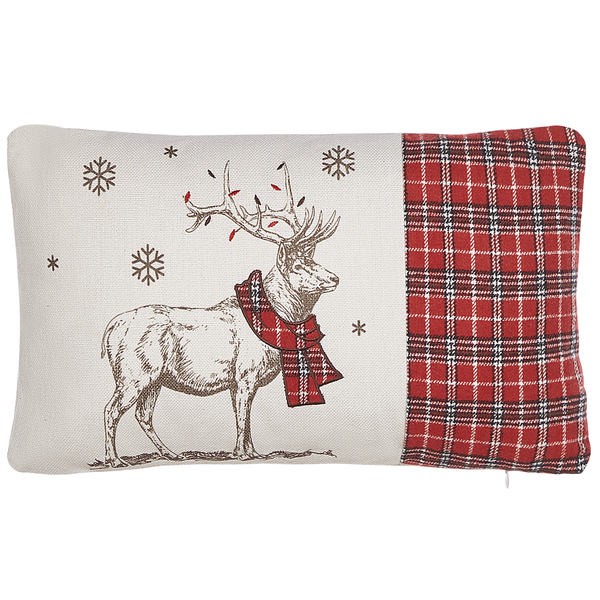 Dekokissen 2er Set SVEN 30 x 50 cm Rot Weihnachtsmotiv