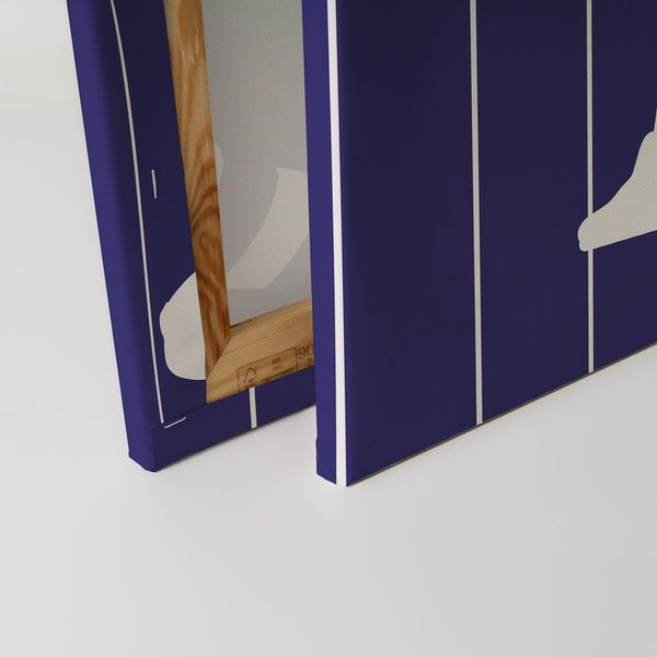 Leinwandbild mit abstraktem Design, gespannt auf einen Holzrahmen