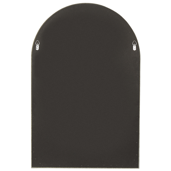 Rückseite eines Spiegels mit Aufhängungen für die Wandmontage