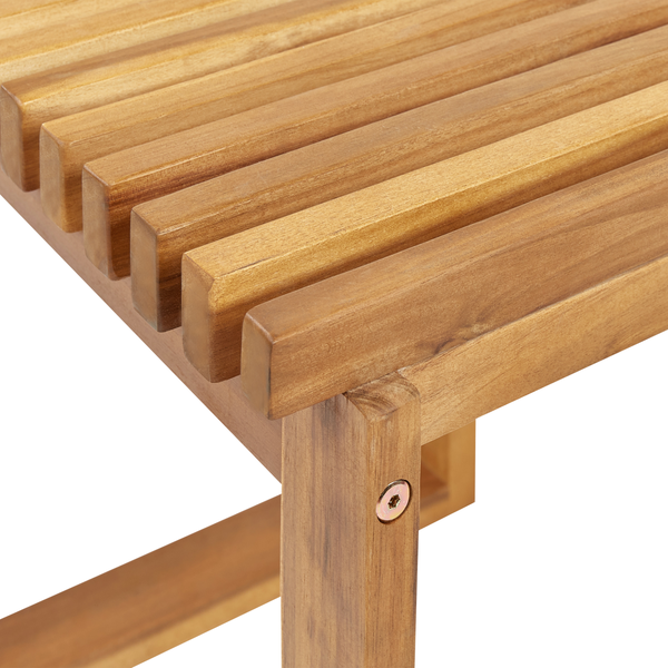 Outdoor Beistelltisch BELLANO 35 cm 40 cm Akazienholz Braun