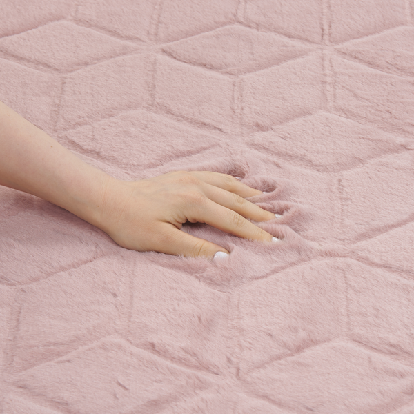 Kunstfellteppich THATTA Rosa 80 x 150 cm