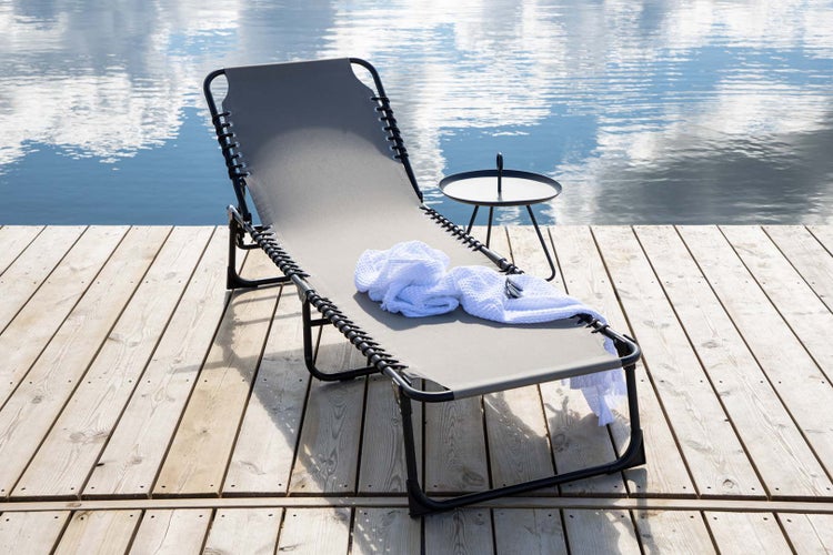 Majken Bett grau. 60 X 190 X 30 cm