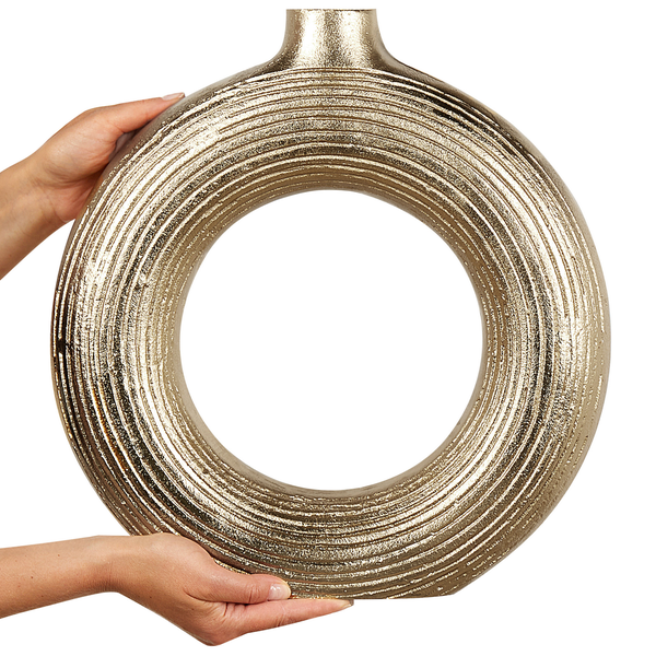 Dekovase COMAL Metall 40 cm Gold