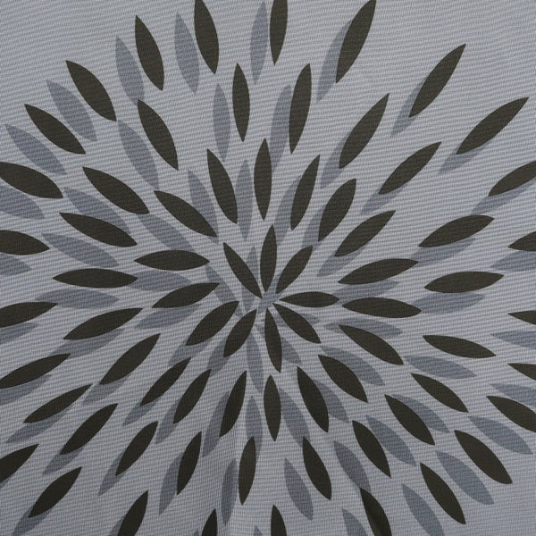 Textil mit abstraktem Blütenmuster