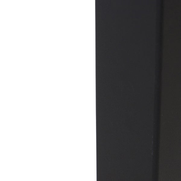 Stehende Außenlampe schwarz mit opalweißem Schirm 50 cm - Dänemark
