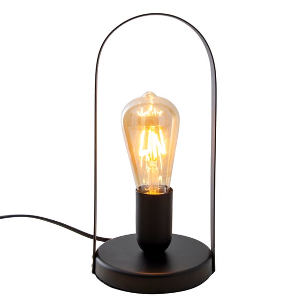 Dekorative Tischleuchte mit Retro-Glühbirne