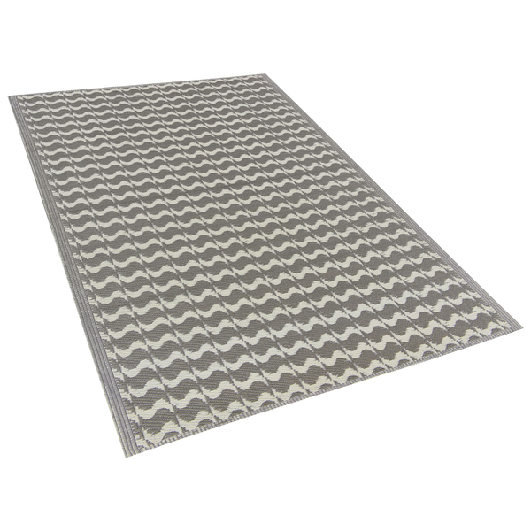 Outdoorteppich TUMKUR Grau 120 x 180 cm