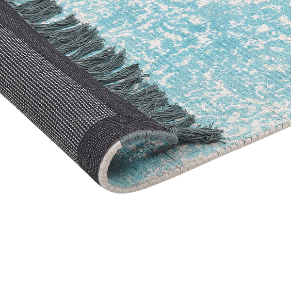 Teppich AKARSU Blau 140 x 200 cm Viskose
