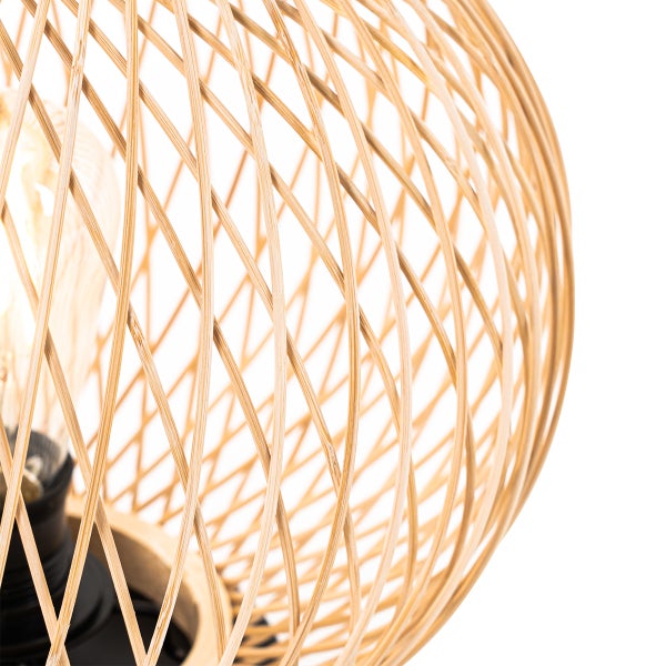 Ländliche Outdoor-Tischlampe aus Rattan – Calamus