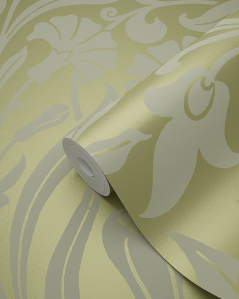 Origin Wallcoverings Tapete Blumen Grün - 53 cm x 10.05 m - 346638