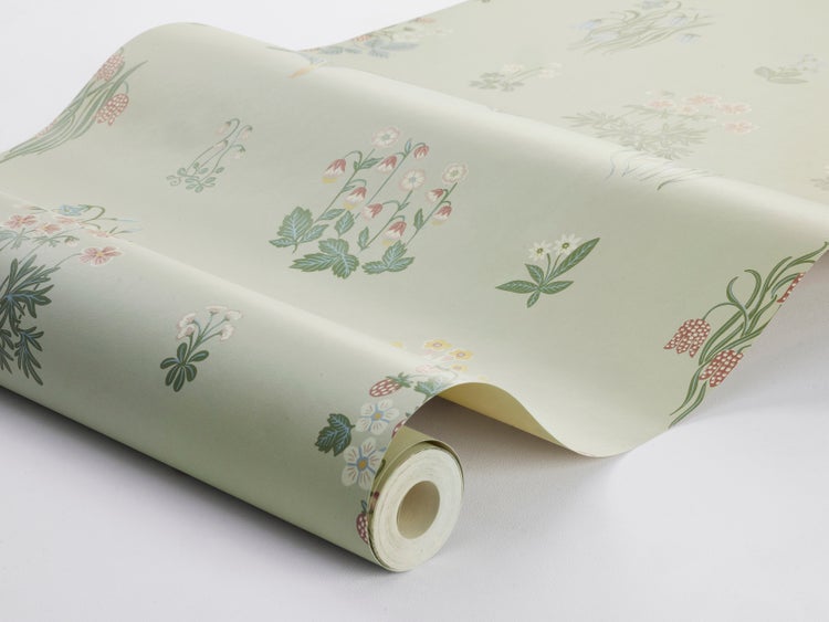 Borastapeter Tapete Blumen Grün und Mehrfarbig - 53 cm x 10.05 m - 662689