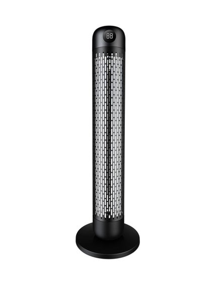 Infrarotpanel Quality Heating QHD-20DF 2000W Carbon Schwarz inkl. Fernbedienung, zwei Heizstufen, Energieeffizient, Umfallschutz, IP21, elegantes Design
