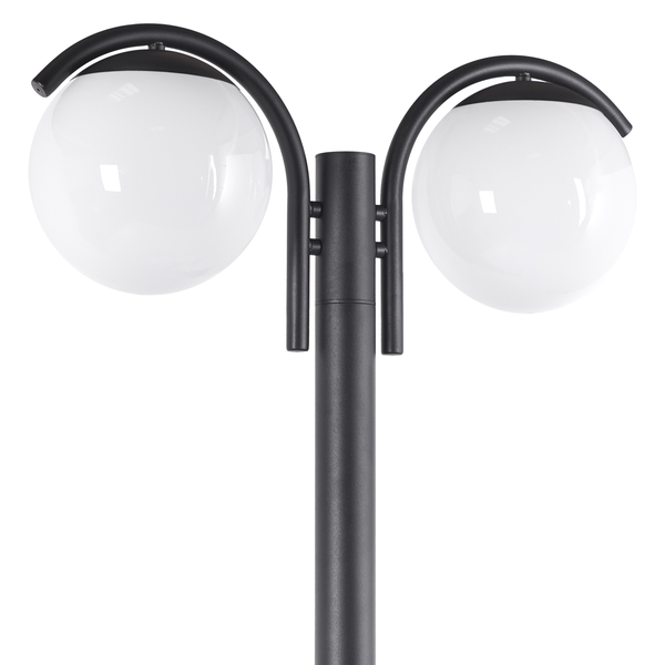 Gartenleuchte mit zwei runden Leuchtkörpern
