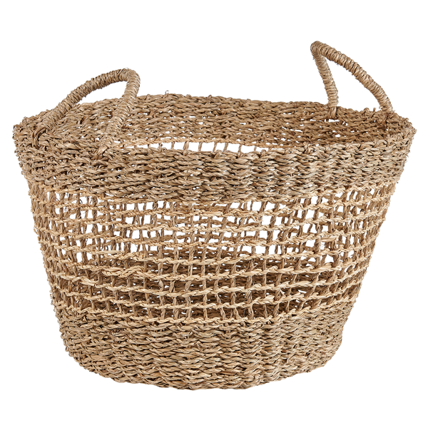 Geflochtener Korb mit Griffen