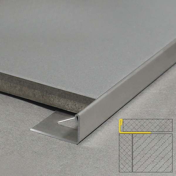 Fliesenprofil zur Kantenbearbeitung und zum Schutz von Fliesen