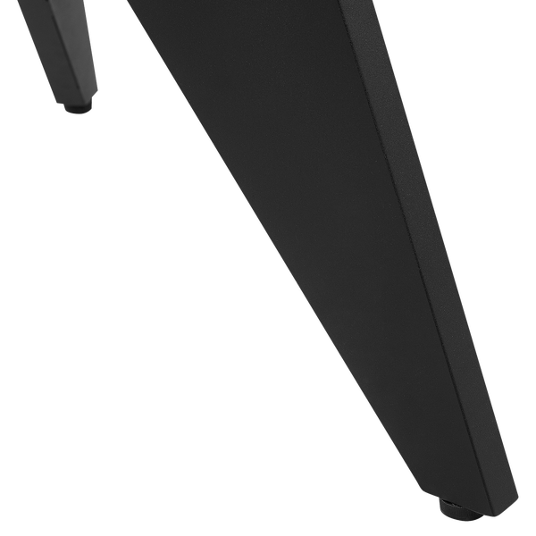 Gartentisch OLMETTO 83 cm 110 cm Glas Schwarz