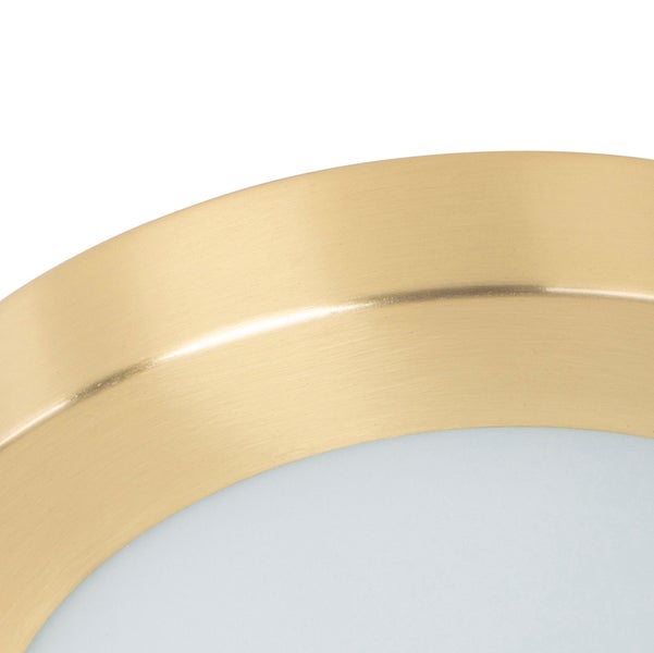 Moderne Deckenleuchte Gold 18 cm IP44 - Yuma
