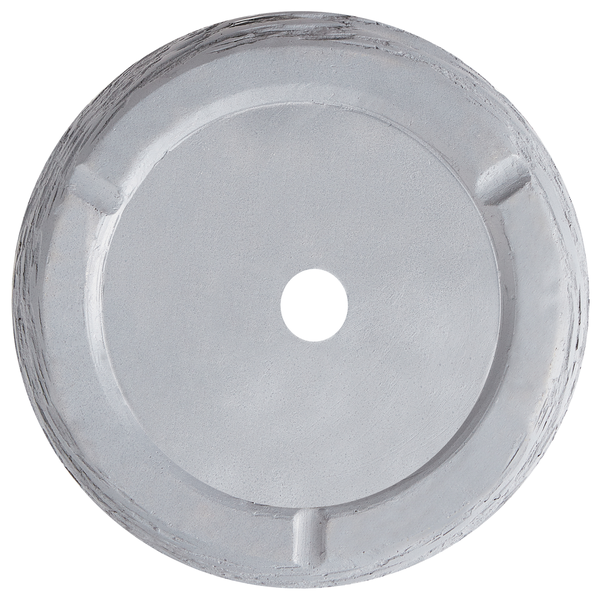 Runder Pflanztopf aus Terrakotta mit Loch in der Mitte