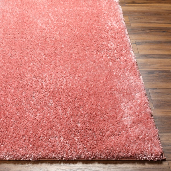 Hochfloriger Shaggy-Teppich Einfarbig Rosa 160x213 cm CLAIRE