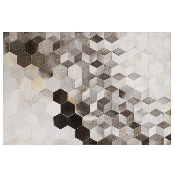 Teppich SASON Beige 160 x 230 cm Echtleder
