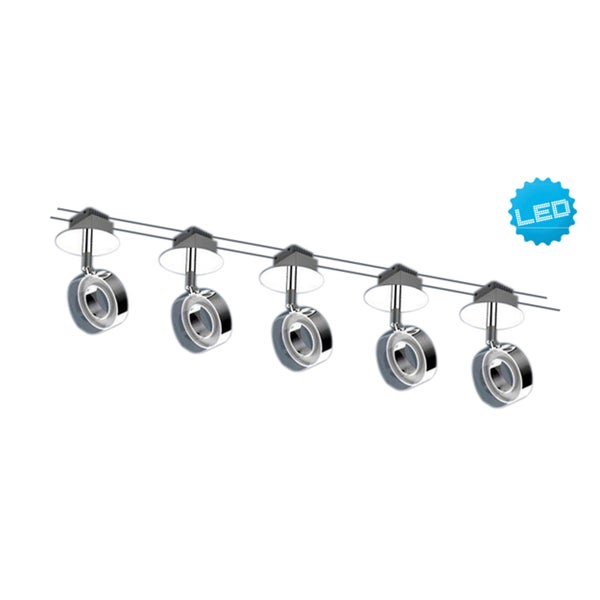 LED-Schienensystem mit fünf Strahlern