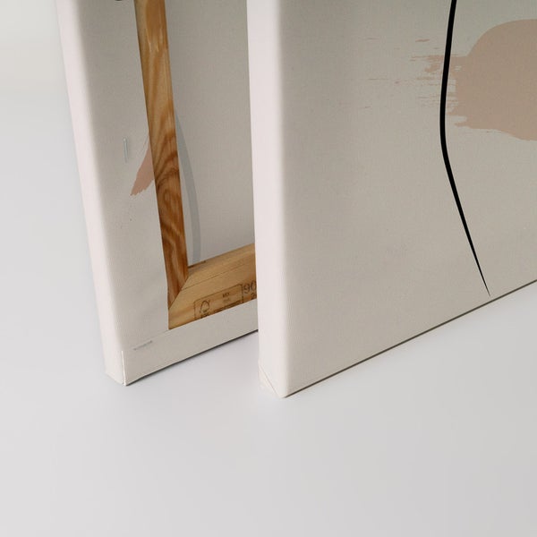 Leinwandbild mit abstraktem Design auf Holzrahmen