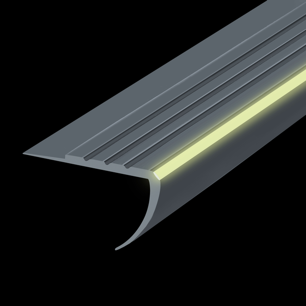 Treppenkantenprofil mit Lichtleiste