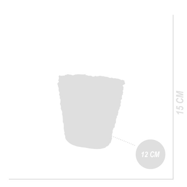 Bloomique - Geflochtener Blumentopf Coco - Set mit 4 Töpfen - Beige - Seegras - Korb für Pflanzen - Innen und Außen - H13x Ø12