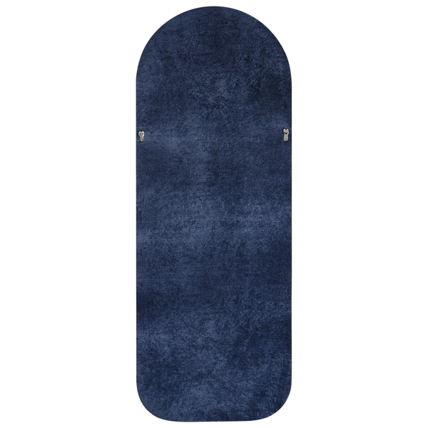 Wandspiegel CULAN 60 cm 160 cm Samtstoff Dunkelblau