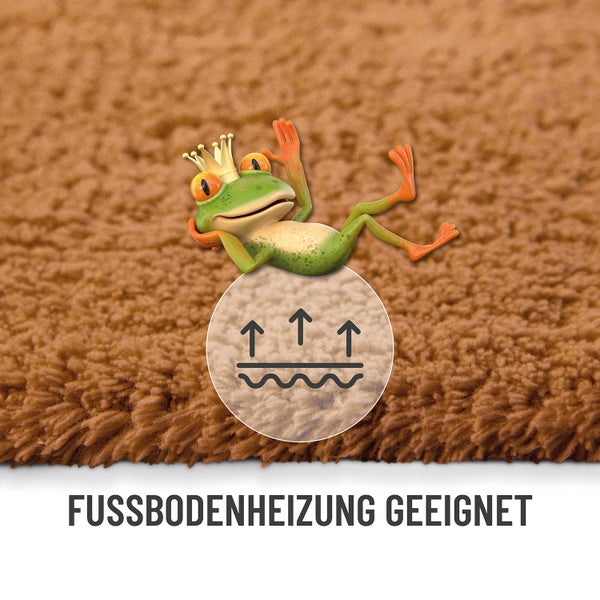 Badematte mit weicher Struktur geeignet für Fußbodenheizung