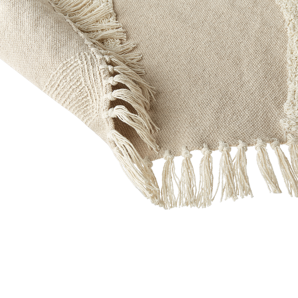 Teppich ARTMAK Beige ø 140 cm Baumwolle