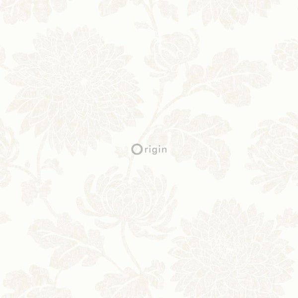 Origin Wallcoverings Tapete Blumen Weiß - 53 cm x 10.05 m - 326146